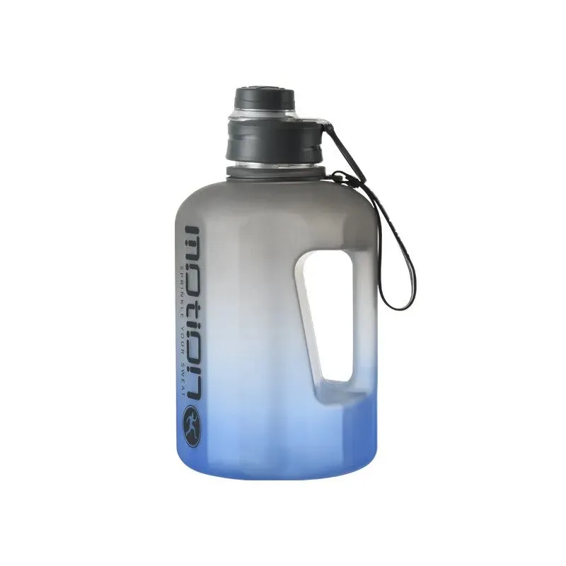 2.2l Gradient Plastic Water Bottle Portable Fitness Kettle for Outdoor Activities Large Capacity Sports Water Cup for Students Big Ton Barrel
