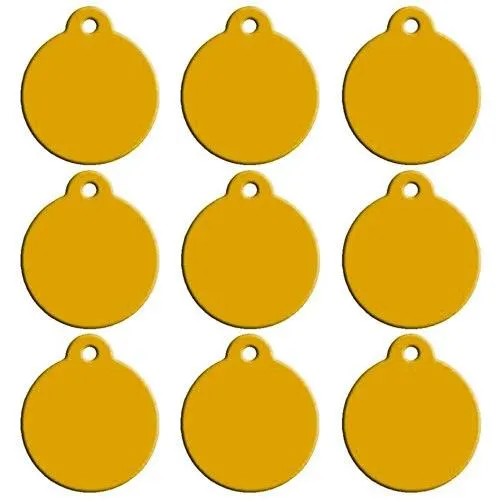 Blank Aluminum Cat ID Tags Set