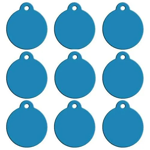 Blank Aluminum Cat ID Tags Set