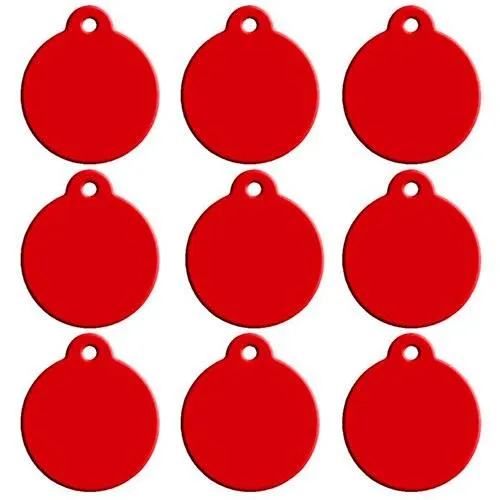 Blank Aluminum Cat ID Tags Set