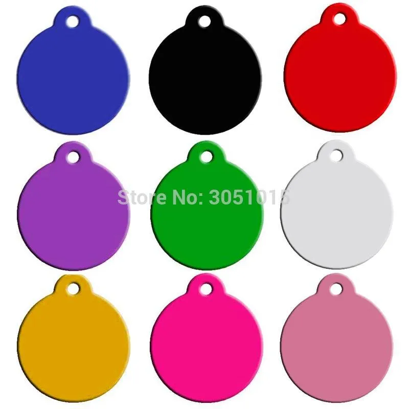 Blank Aluminum Cat ID Tags Set