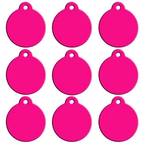 Blank Aluminum Cat ID Tags Set