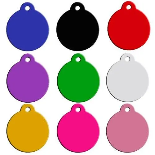 Blank Aluminum Cat ID Tags Set
