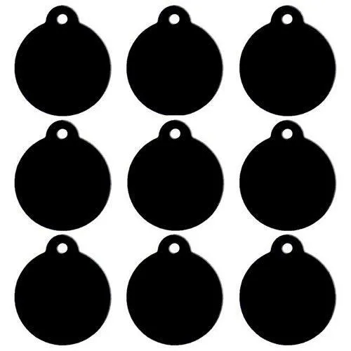 Blank Aluminum Cat ID Tags Set