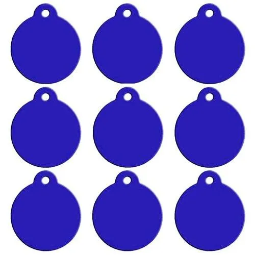 Blank Aluminum Cat ID Tags Set