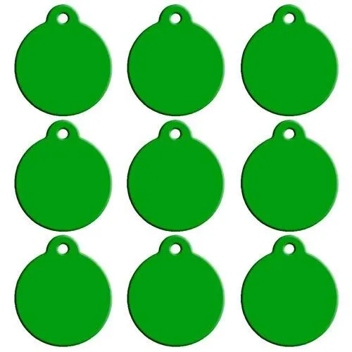 Blank Aluminum Cat ID Tags Set