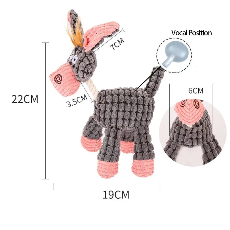 CDDMPET Donkey Shape Pet Toy