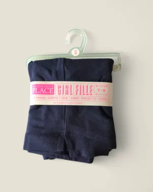 CHILDRENS PLACE NAVY BIKE SHORTS 7-8Y PRE-LOVED (with tags)