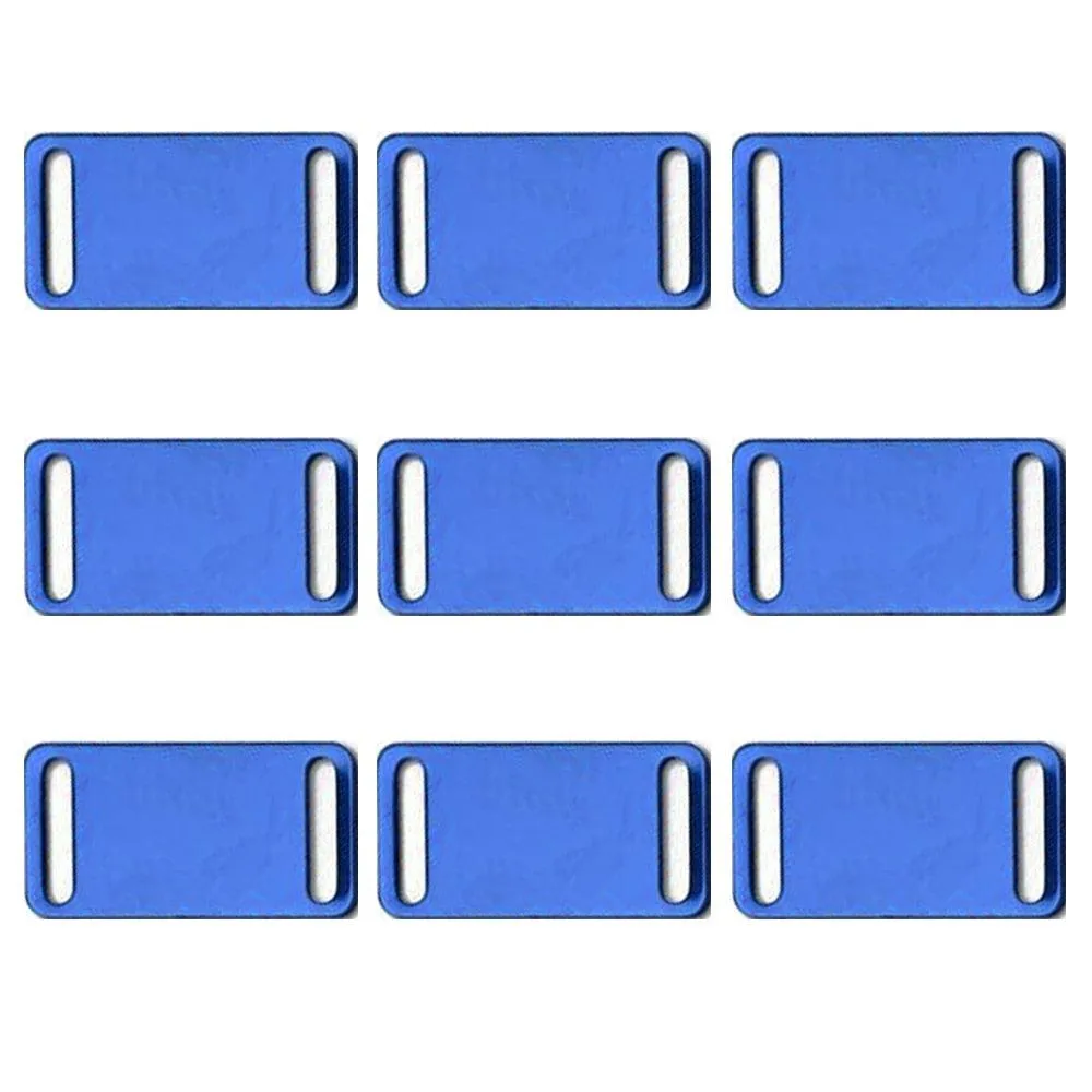 Colorful Personalzied Slide-On Dog ID Tags 20 pcs Set