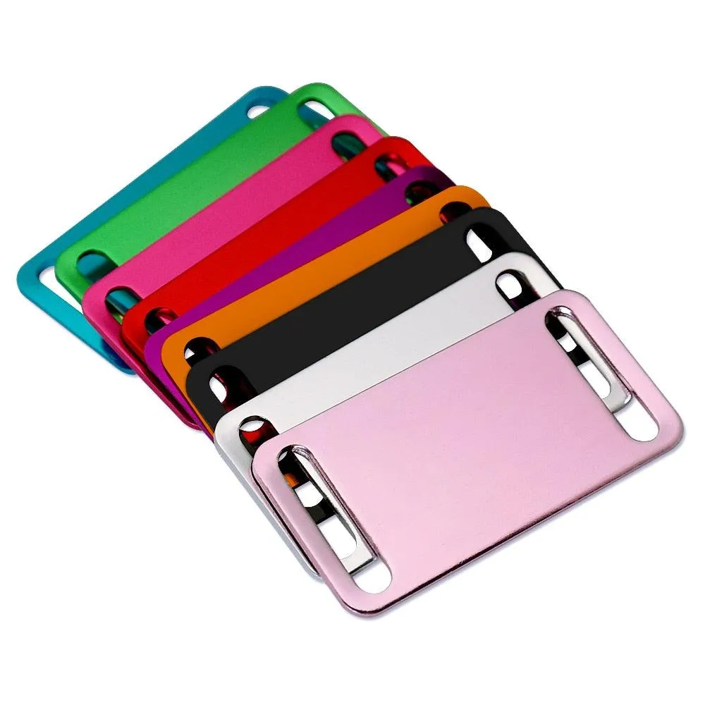 Colorful Personalzied Slide-On Dog ID Tags 20 pcs Set