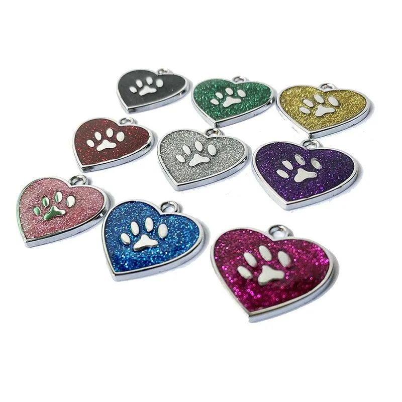 Customized Glittering Cat ID Tag