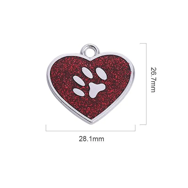 Customized Glittering Cat ID Tag