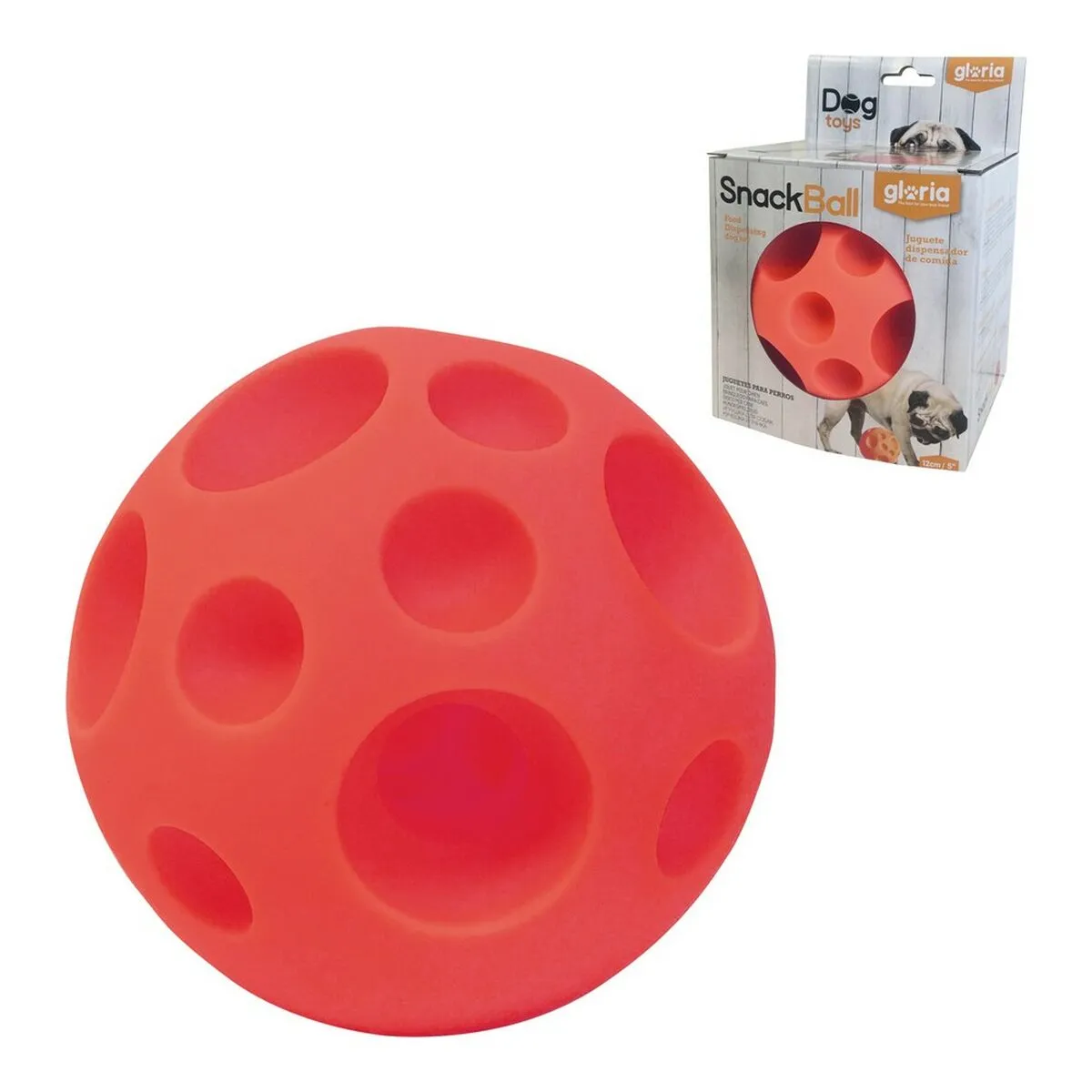 Dog Toy Gloria Dispenser Sweets Rubber 12 Cm