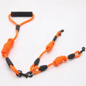 Double Twin Lead Walking Leash Collar