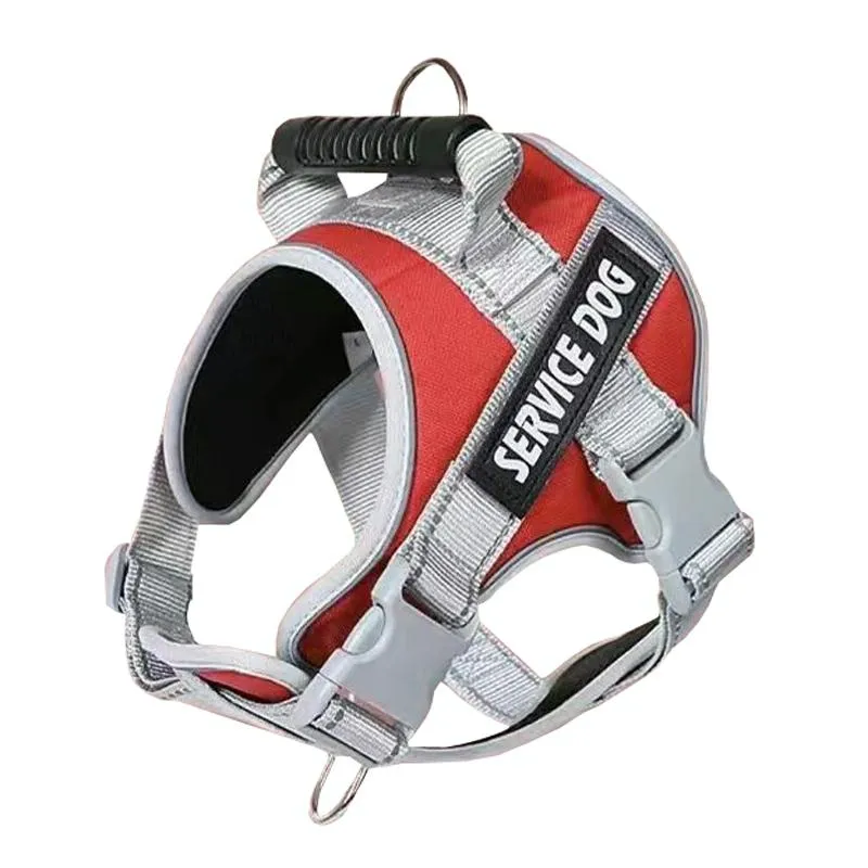 Explosion Proof Large Dog Harness With Leash Black 1.5M