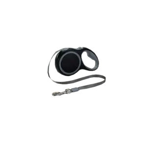 HipiDog Pet Retractable Leash 5m x 1cm - Black Grey