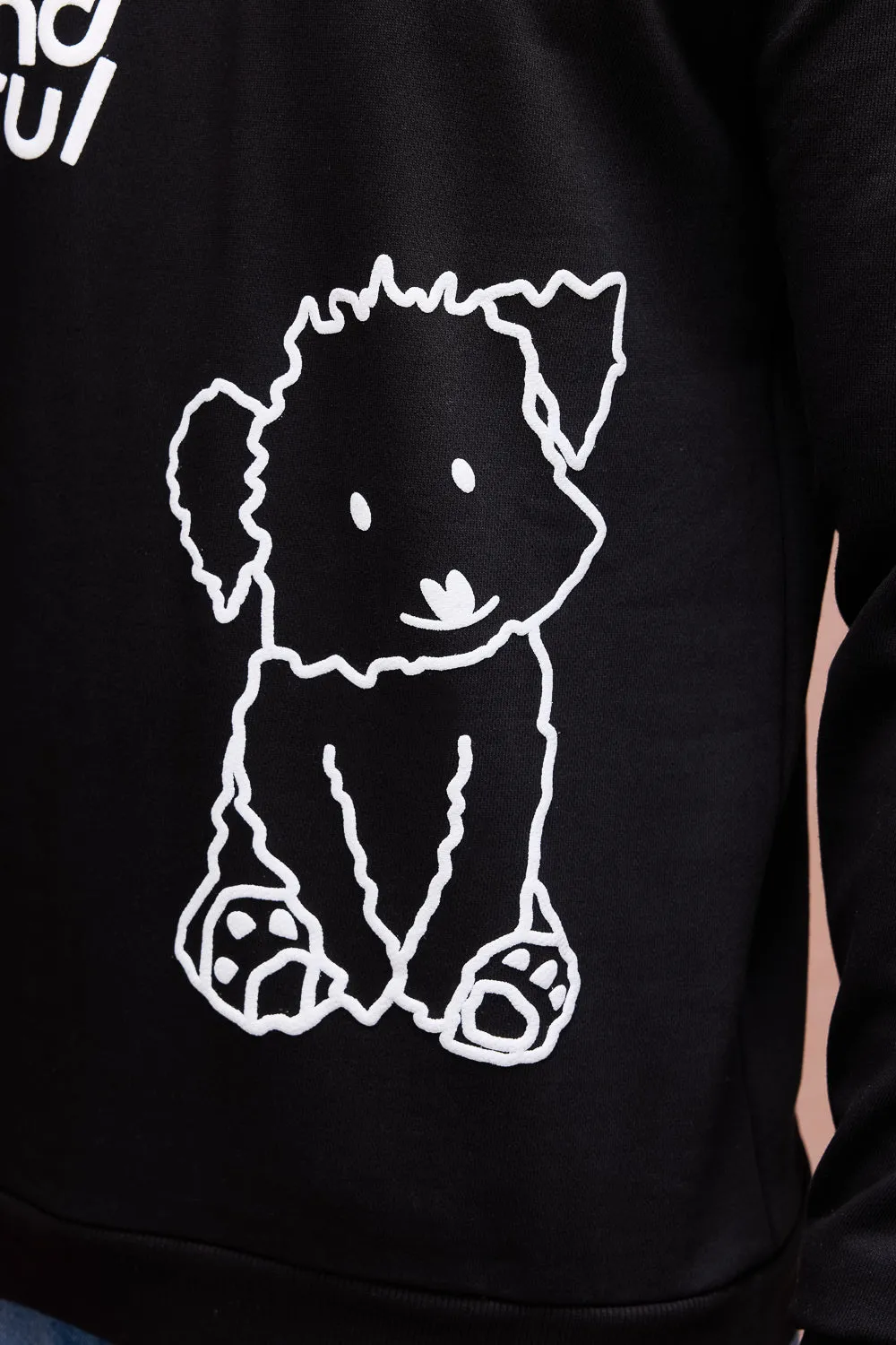 Men's Black Dog Loves Me Hoodie