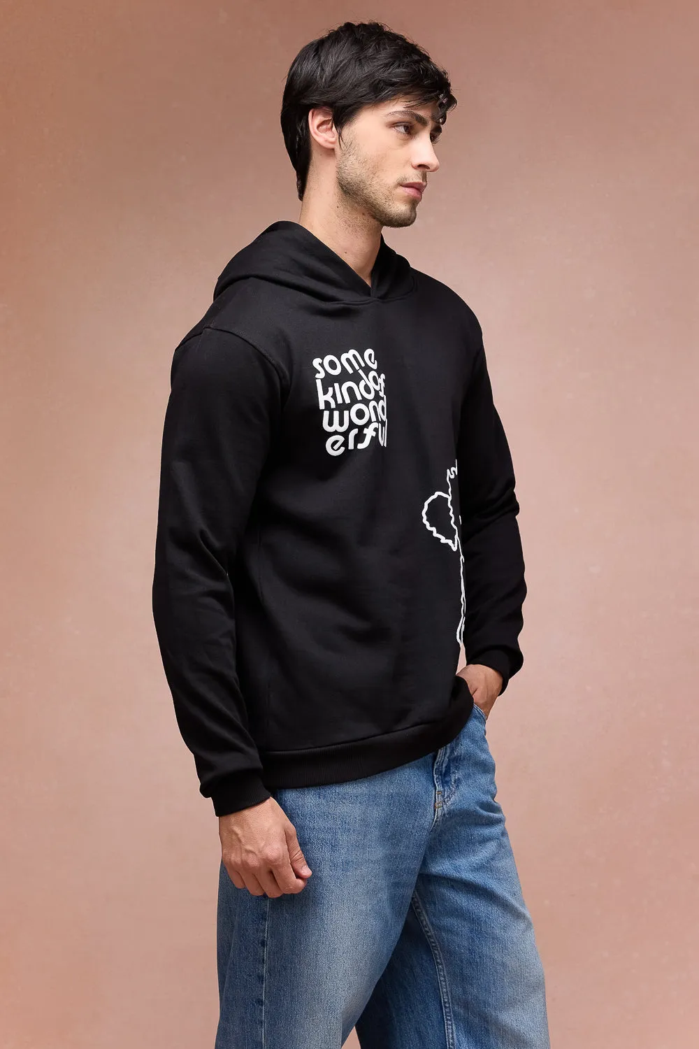 Men's Black Dog Loves Me Hoodie