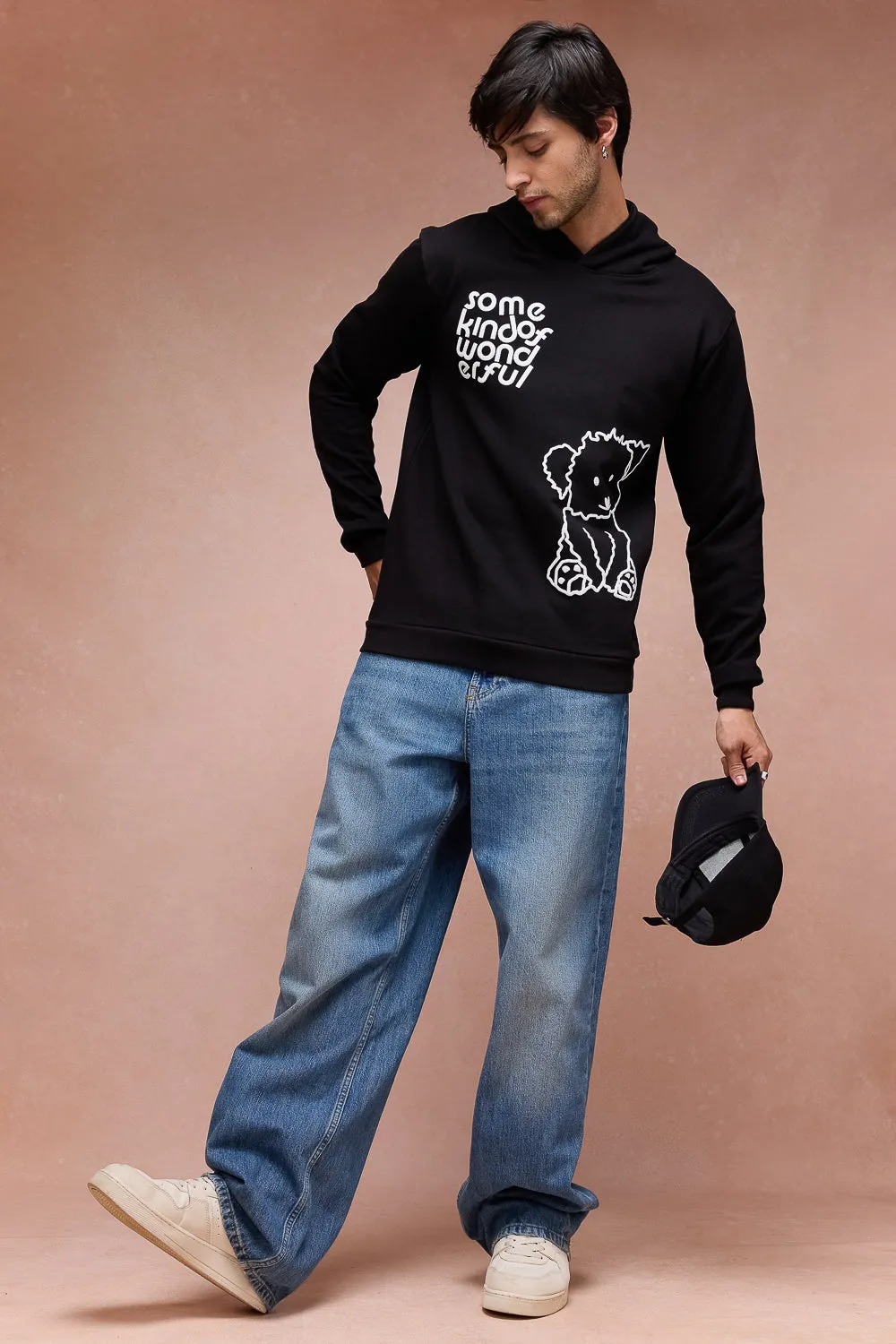 Men's Black Dog Loves Me Hoodie