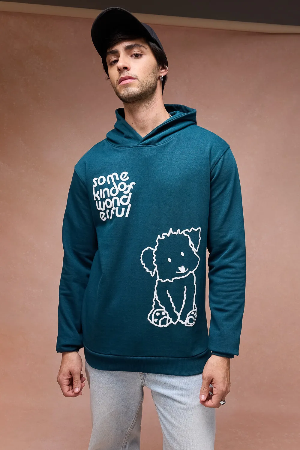 Men's Green Dog Loves Me Hoodie