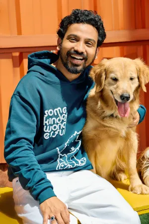 Men's Green Dog Loves Me Hoodie