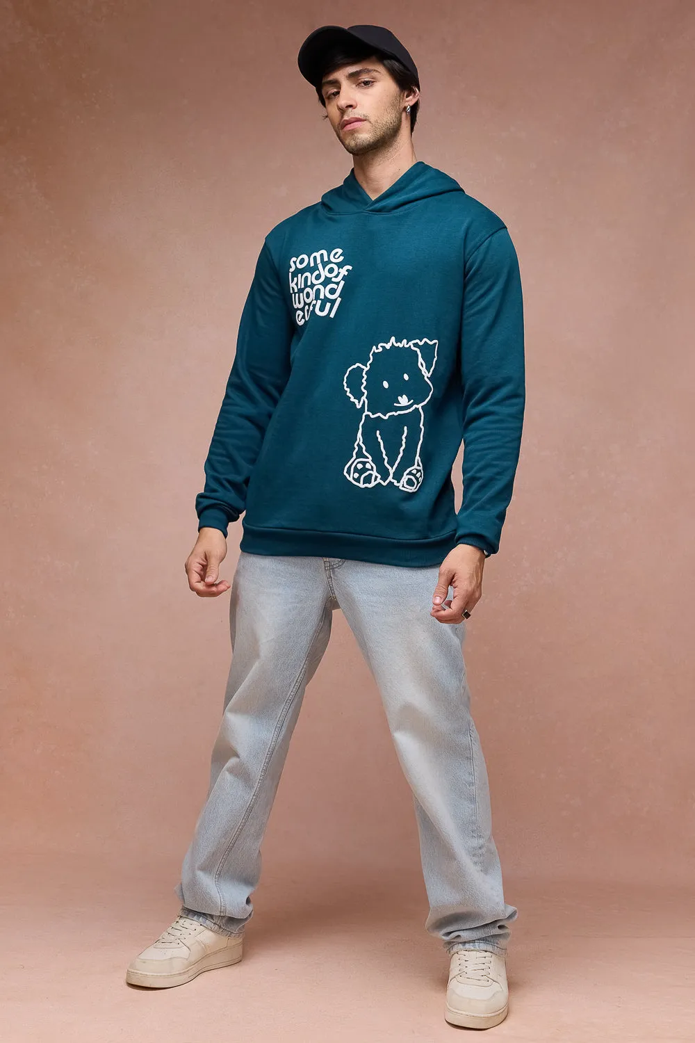 Men's Green Dog Loves Me Hoodie