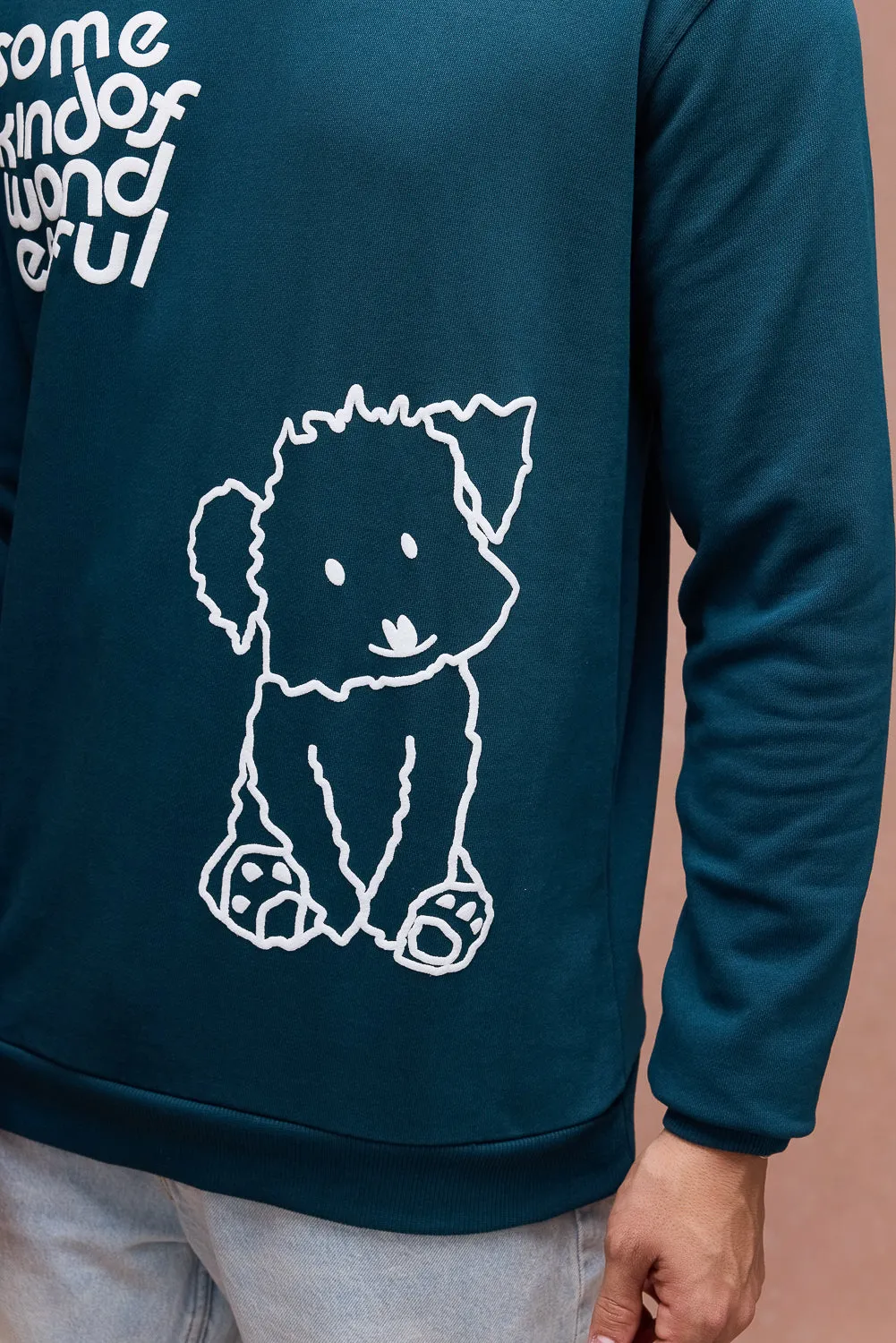 Men's Green Dog Loves Me Hoodie