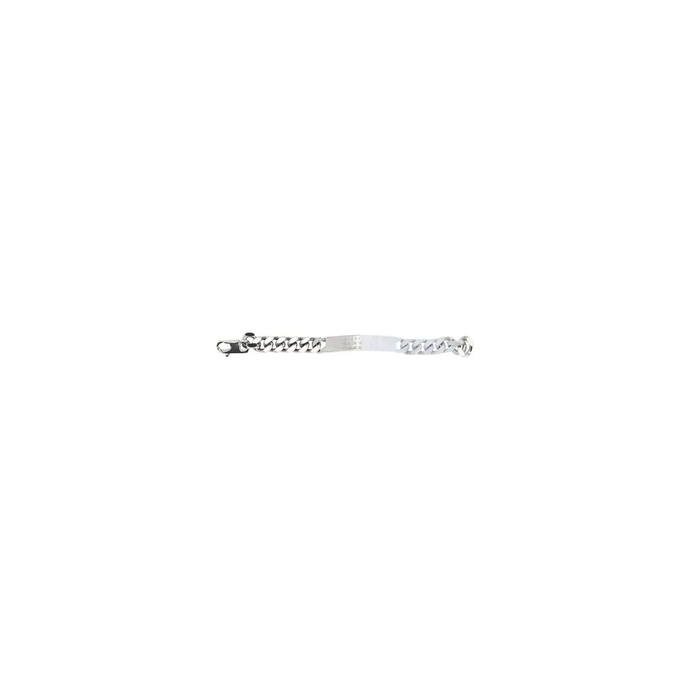 Minimal Logo Id Tag Bracelet