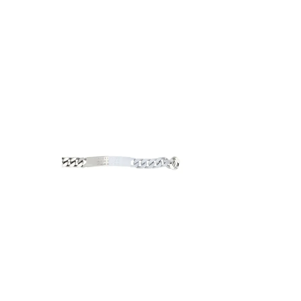 Minimal Logo Id Tag Bracelet
