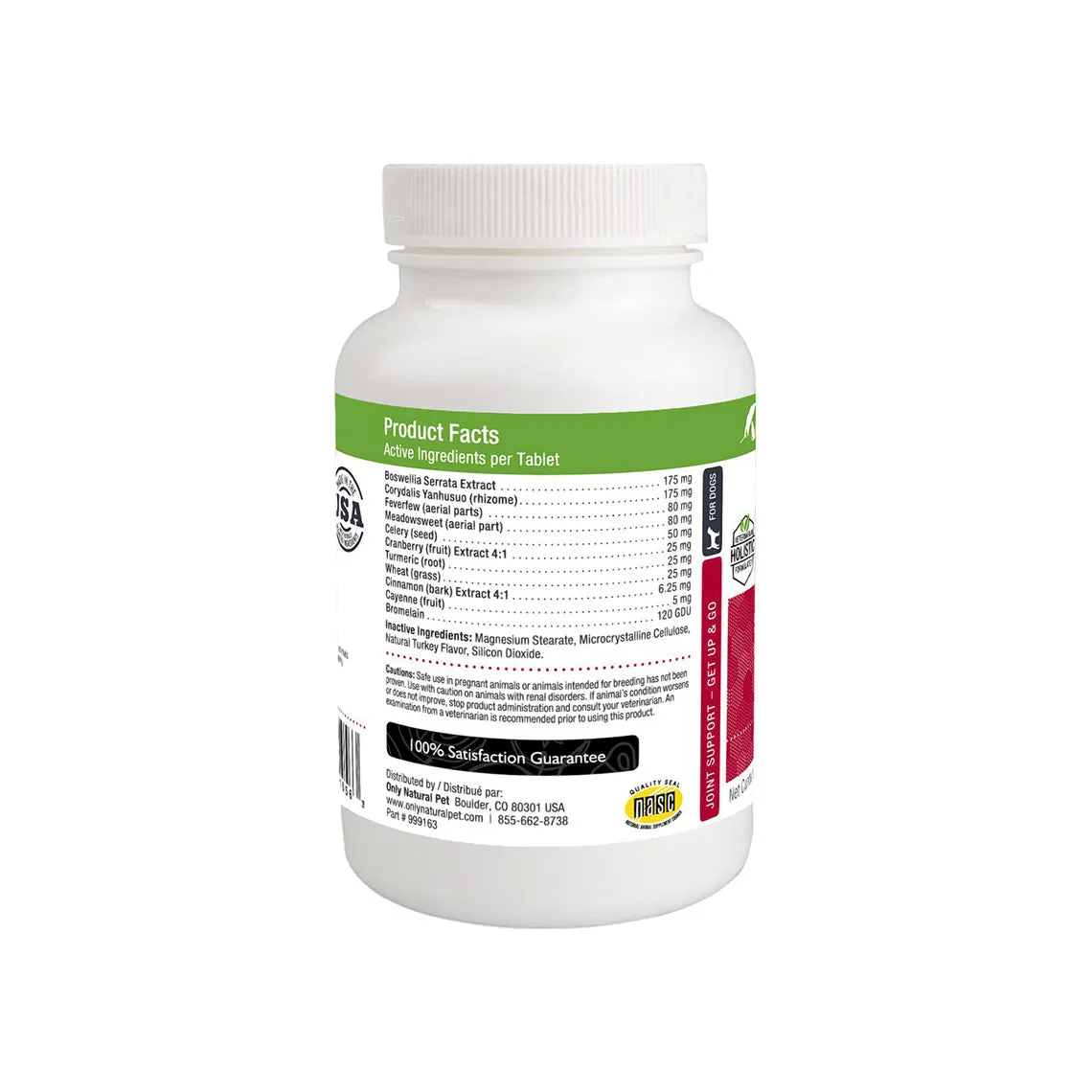 Only Natural Pet Get Up & Go Joint Support Supplement Chewable  Tablets for Dogs