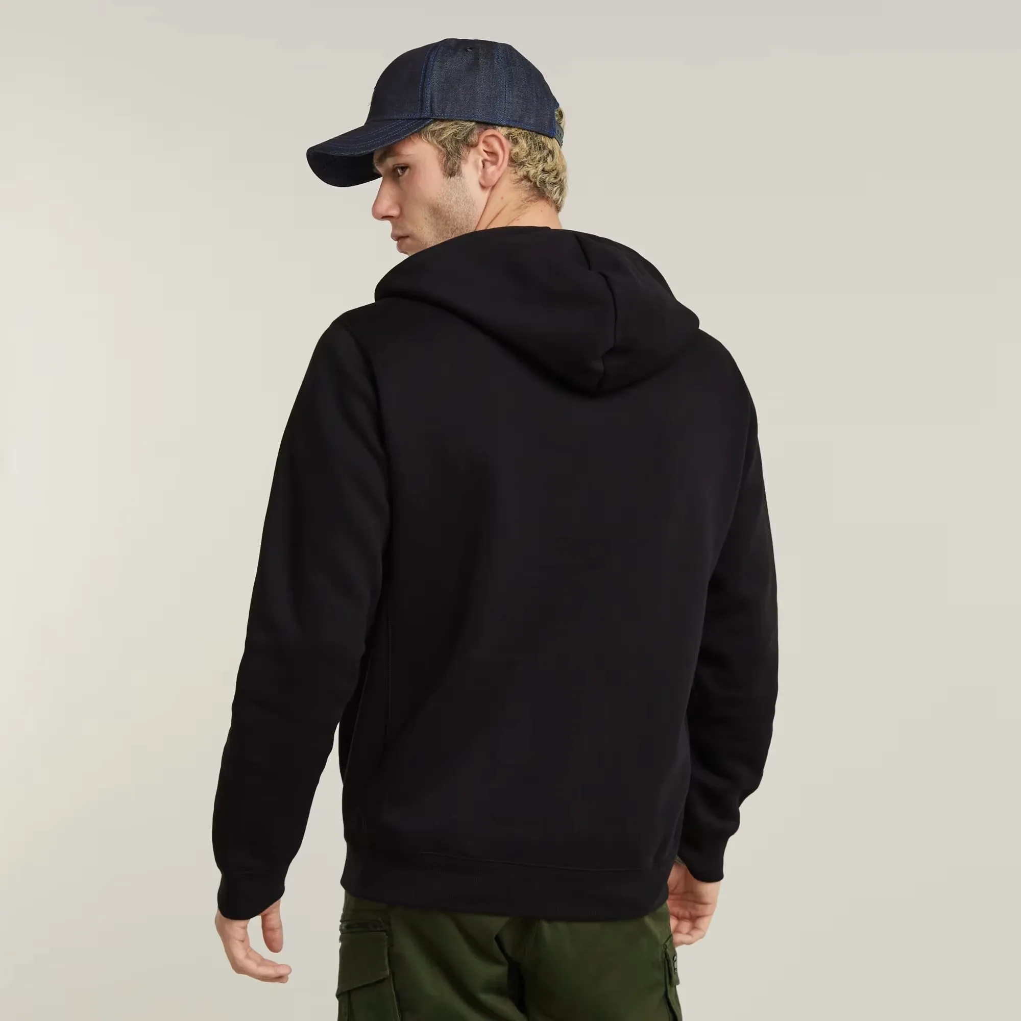 Premium Core Zip Thru Hoodie (Black) - D16122-C235-6484
