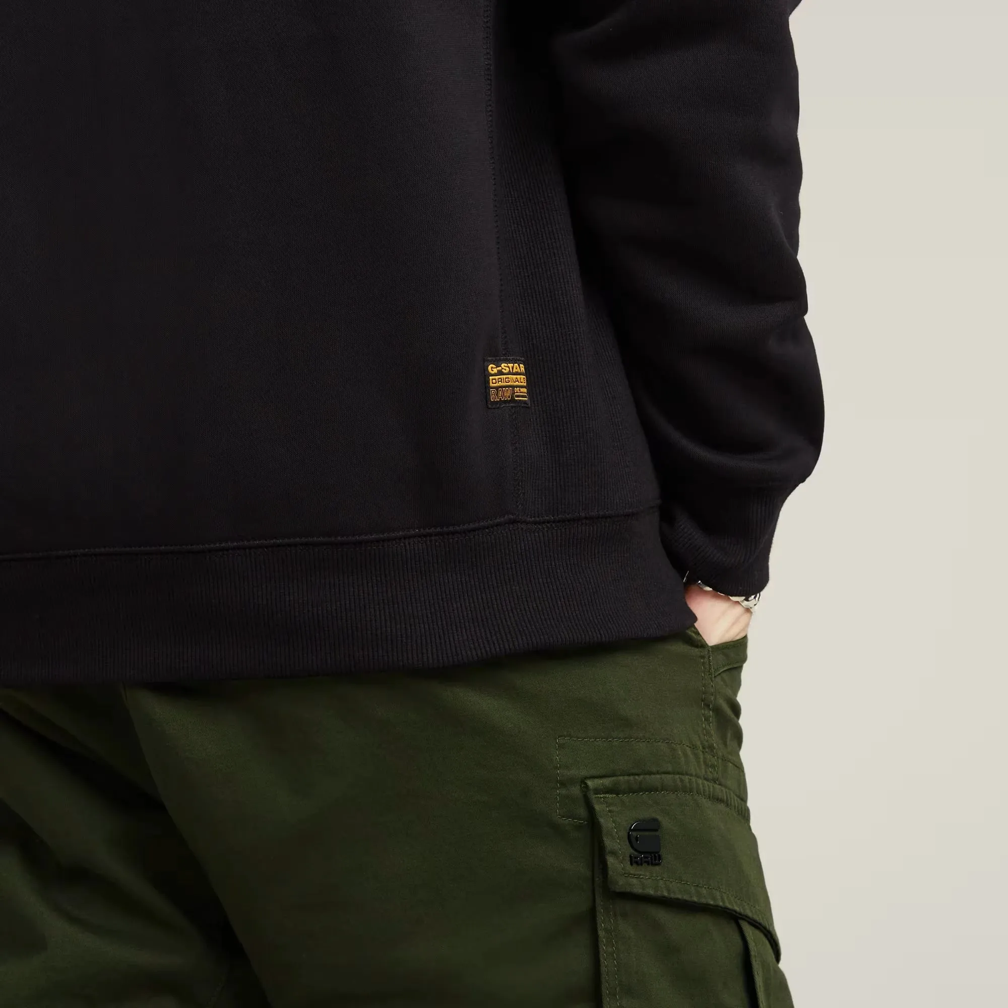 Premium Core Zip Thru Hoodie (Black) - D16122-C235-6484