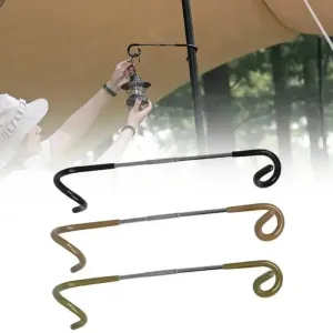 Shinetrip Outdoor Small Light Stand Holder Stainless Steel Portable Tent Pole Lamp Hanger Fishing Lantern Hanger Camping Tool