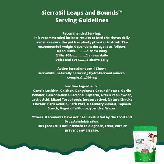 SierraSil® Leaps and Bounds (chicken flavor) - 100 soft chews