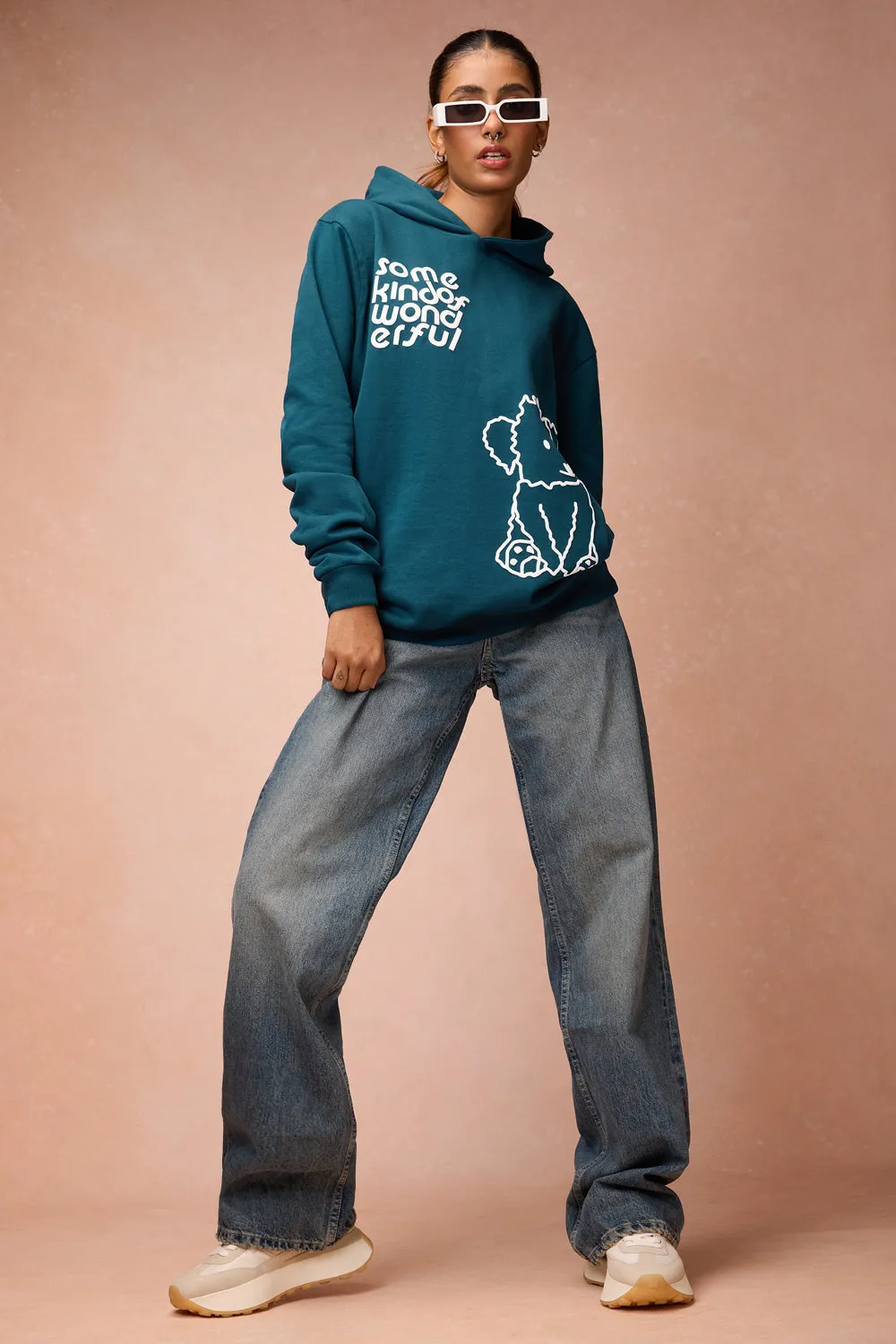 Women's Green Dog Loves Me Hoodie