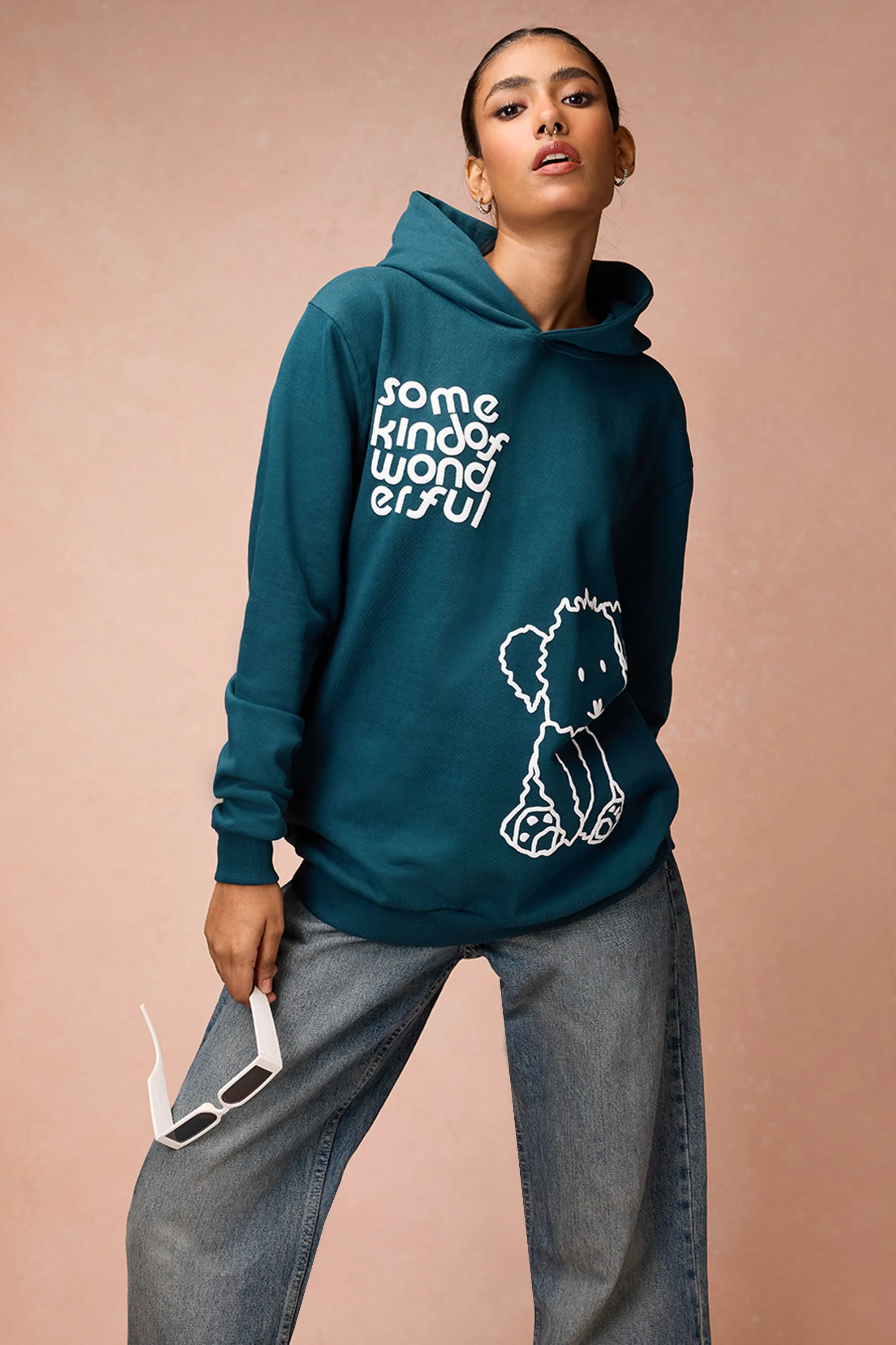 Women's Green Dog Loves Me Hoodie